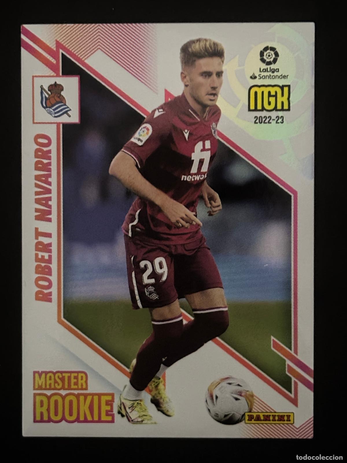 Football Stickers: 429 ROBERT NAVARRO MASTER ROOKIE REAL SOCIEDAD MEGACRACKS MGK 22-23 2022 2023 PANINI LIGA