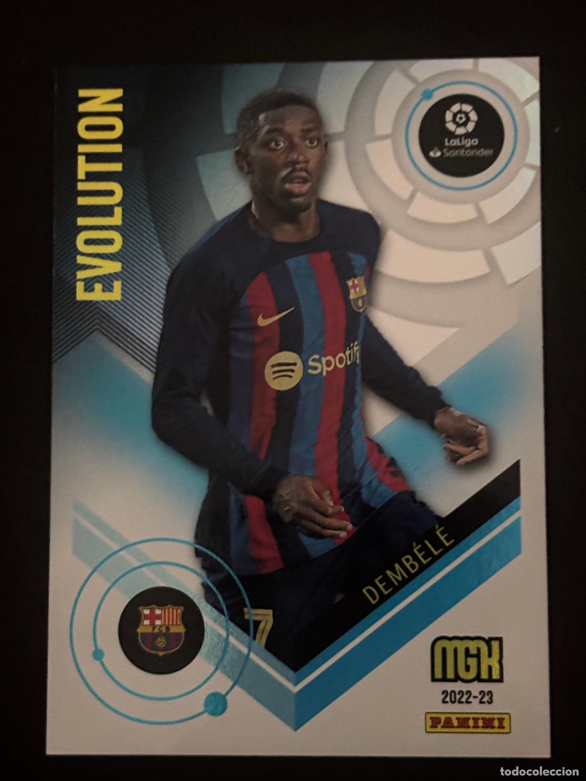 Football Stickers: 499 DEMBEL&Eacute; EVOLUTION BARCELONA MEGACRACKS MGK 22-23 2022 2023 PANINI LIGA
