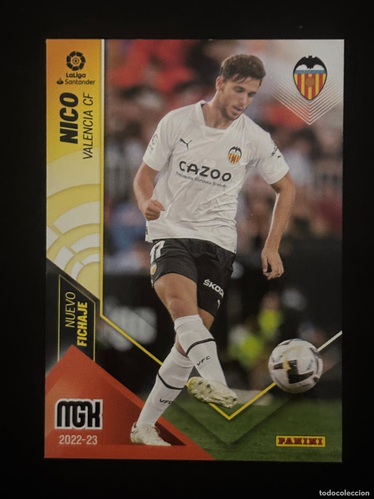 Football Stickers: 458 NICO NUEVO FICHAJE VALENCIA MEGACRACKS MGK 22-23 2022 2023 PANINI LIGA