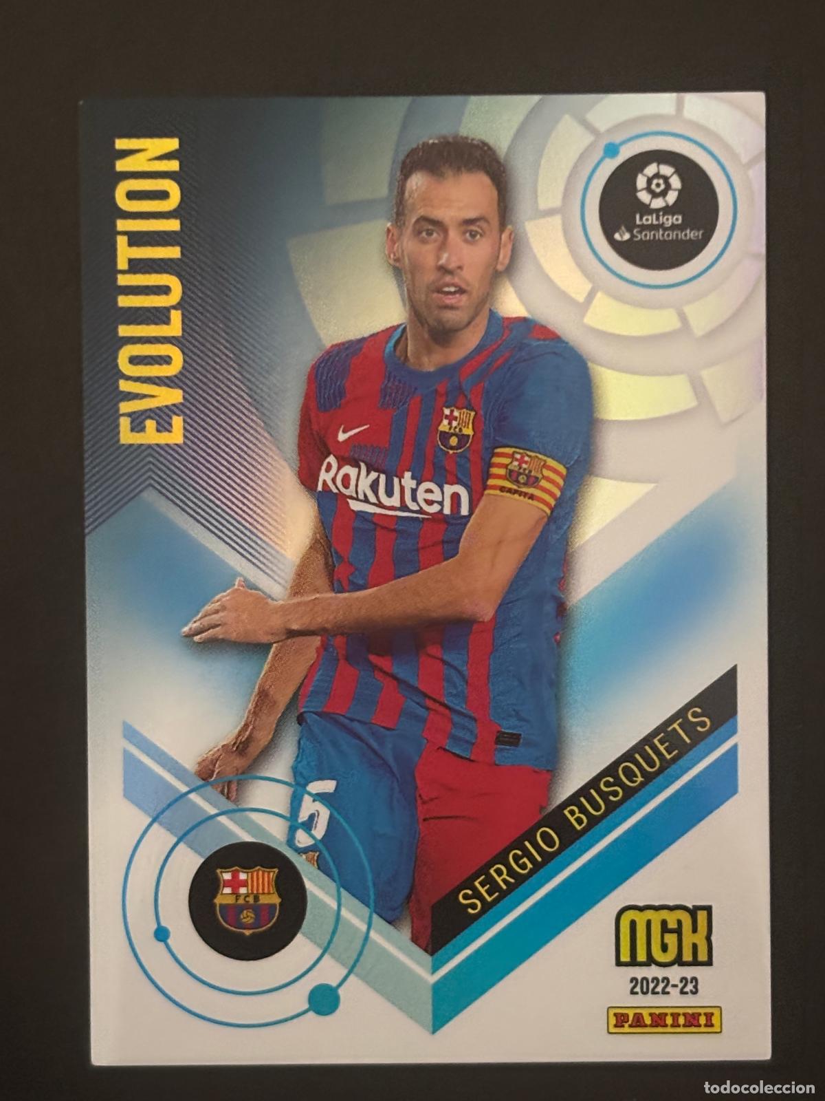 Fu&szlig;ball-Sticker: 401 BUSQUETS EVOLUTION BARCELONA MEGACRACKS MGK 22-23 2022 2023 PANINI LIGA