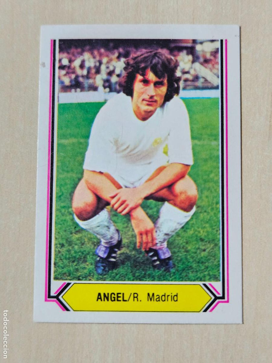 Figurine di Calcio: CROMO FUTBOL - ANGEL - LIGA ESTE 80- 81 - NUEVO SIN PEGAR - REAL MADRID