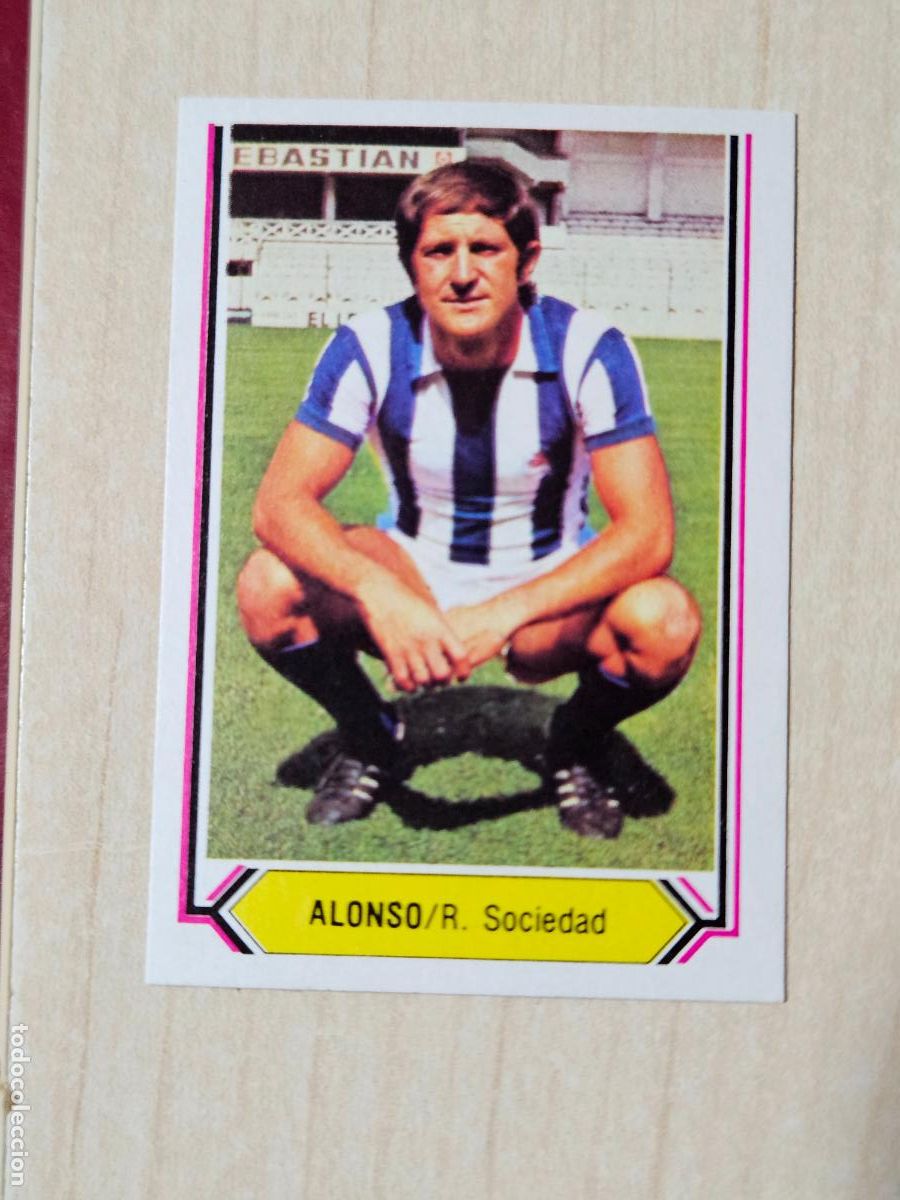 Cromos de f&uacute;tbol: CROMO FUTBOL - ALONSO - LIGA ESTE 80- 81 - NUEVO SIN PEGAR - REAL SOCIEDAD