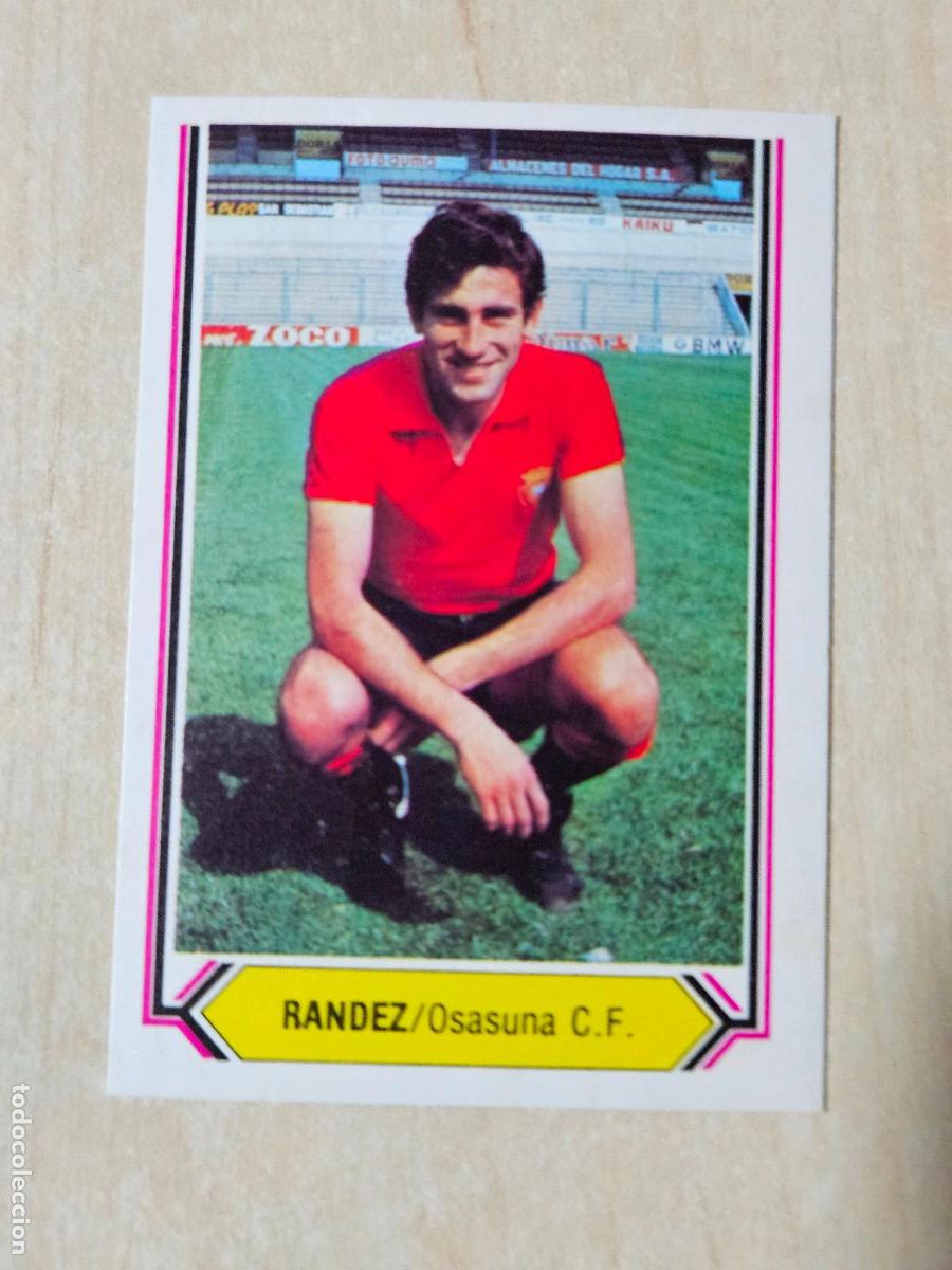 Cartes &agrave; collectionner de Football: CROMO FUTBOL RANDEZ - LIGA ESTE 80 - 81 - NUEVO SIN PEGAR - OSASUNA