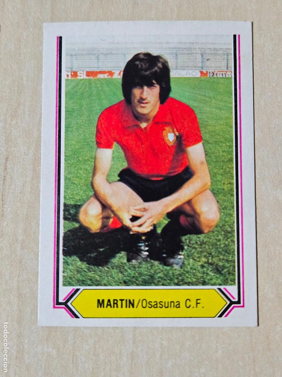 Cromos de f&uacute;tbol: CROMO FUTBOL MARTIN - LIGA ESTE 80 - 81 - NUEVO SIN PEGAR - OSASUNA