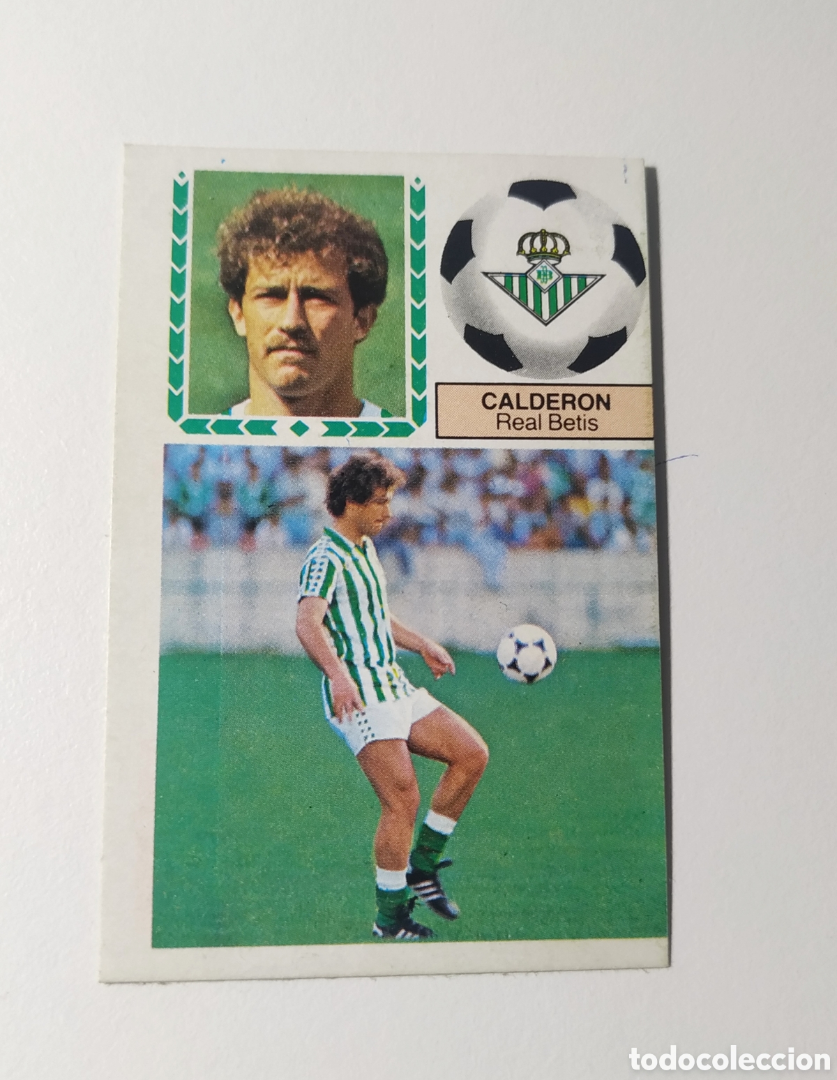 Fu&szlig;ball-Sticker: Este 83 84 Calder&oacute;n 83 84 betis, dif&iacute;cil triple versi&oacute;n fichaje 28 despegado recuperado 1983 1984