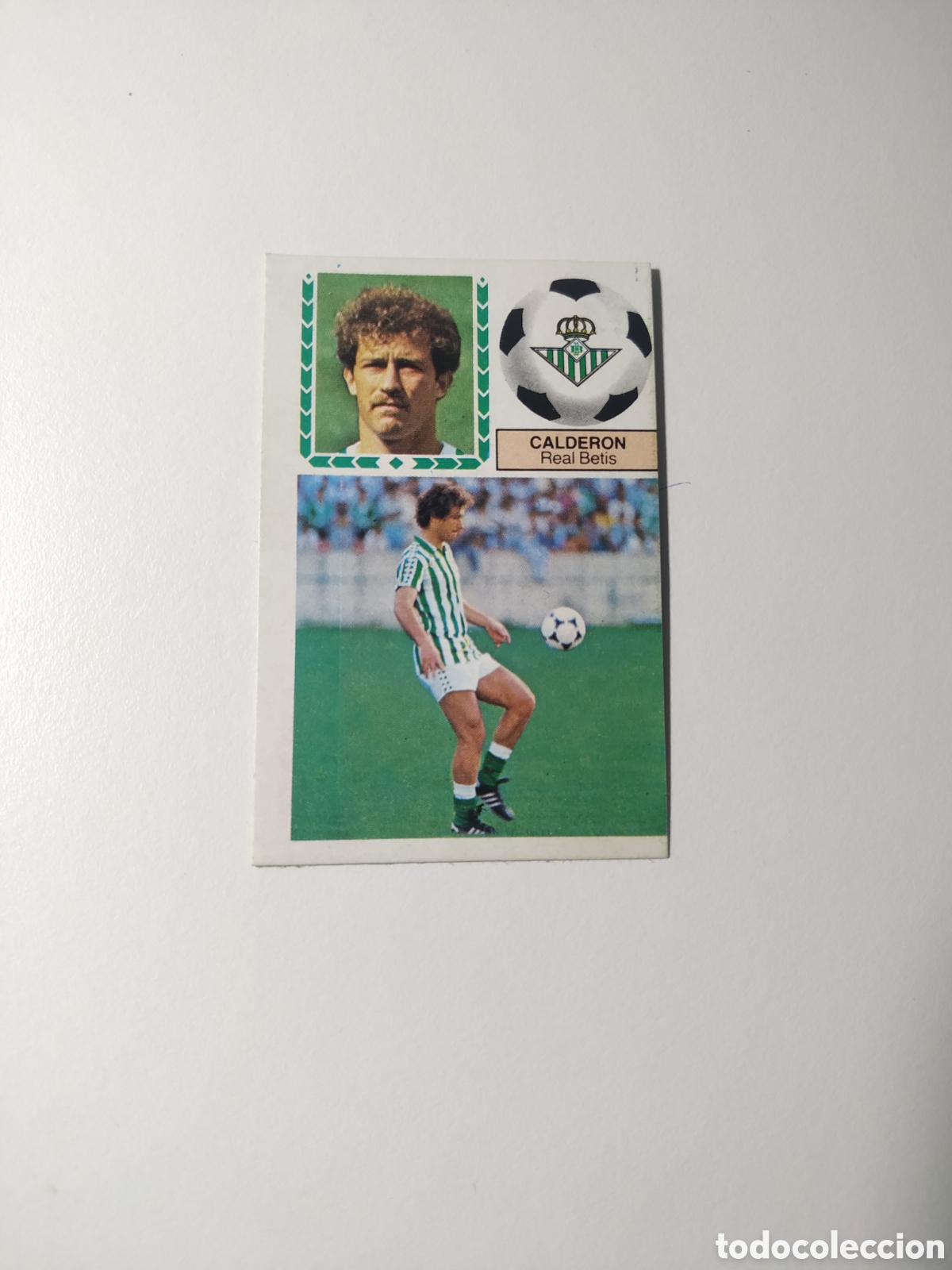 Cromos de f&uacute;tbol: Este 83 84 Calder&oacute;n 83 84 betis, dif&iacute;cil triple versi&oacute;n fichaje 28 despegado recuperado 1983 1984