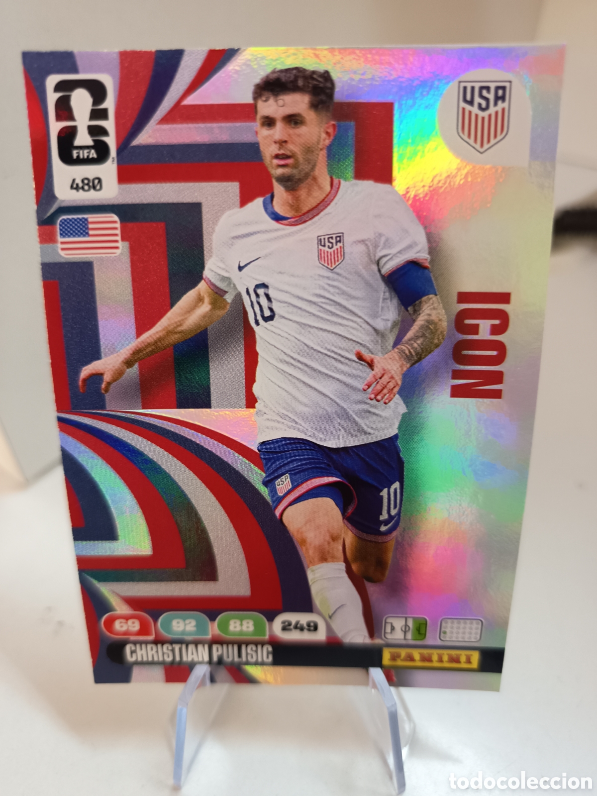 Fu&szlig;ball-Sticker: 480 CHRISTIAN PULISIC WORLD CUP 2026 ADRENALYN MUNDIAL