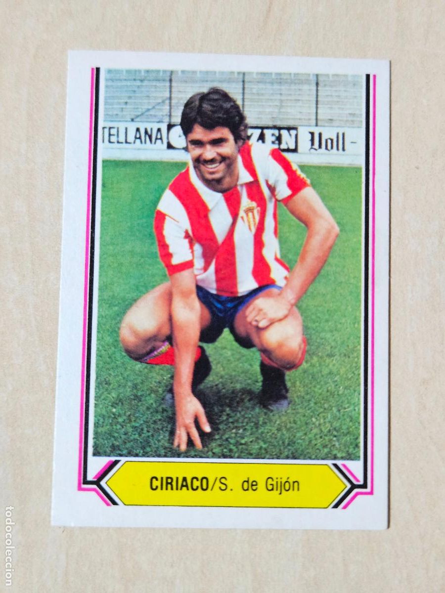 Cromos de f&uacute;tbol: CROMO FUTBOT CIRIACO - LIGA ESTE 80 - 81 - NUEVO SIN PEGAR - SPORTING DE GIJON