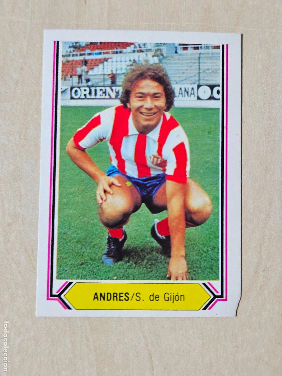 Cromos de f&uacute;tbol: CROMO FUTBOT ANDRES - LIGA ESTE 80 - 81 - NUEVO SIN PEGAR - SPORTING DE GIJON
