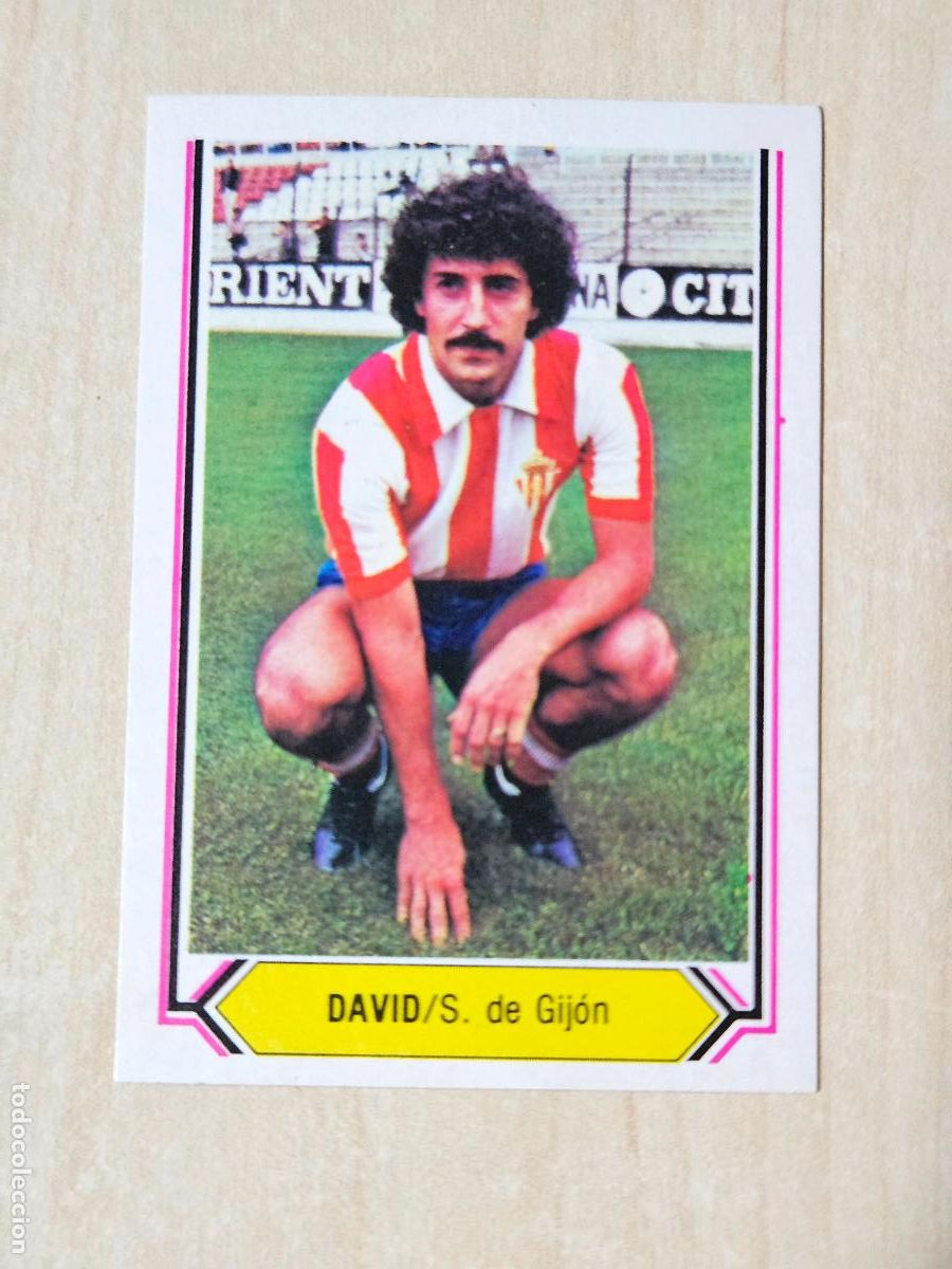 Cromos de f&uacute;tbol: CROMO FUTBOT DAVID - LIGA ESTE 80 - 81 - NUEVO SIN PEGAR - SPORTING DE GIJON