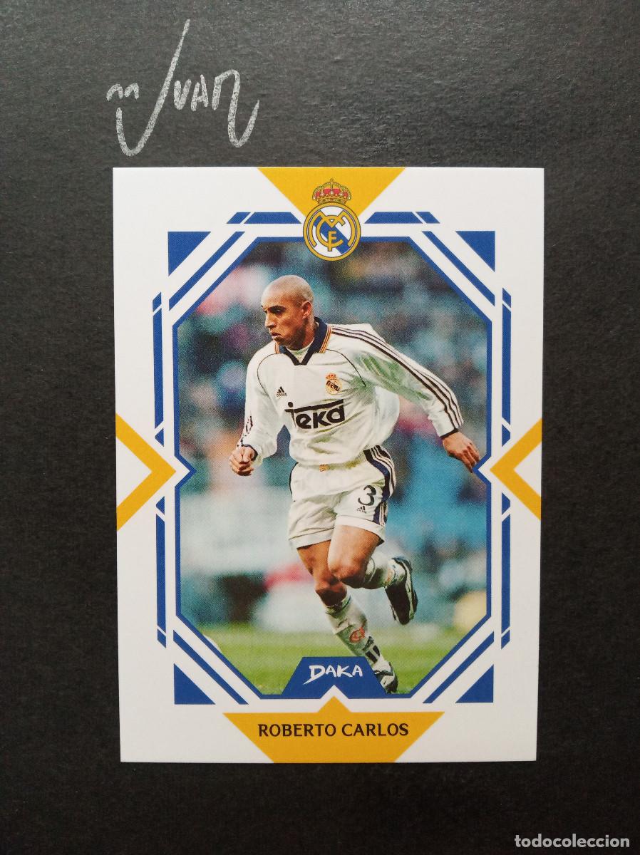 Cromos de f&uacute;tbol: RM 24 A ROBERTO CARLOS REAL MADRID ESPA&Ntilde;A BRASIL ⚽ DAKA &reg; TOP AUDIENCE 2025 2026 25 26 NUEVO