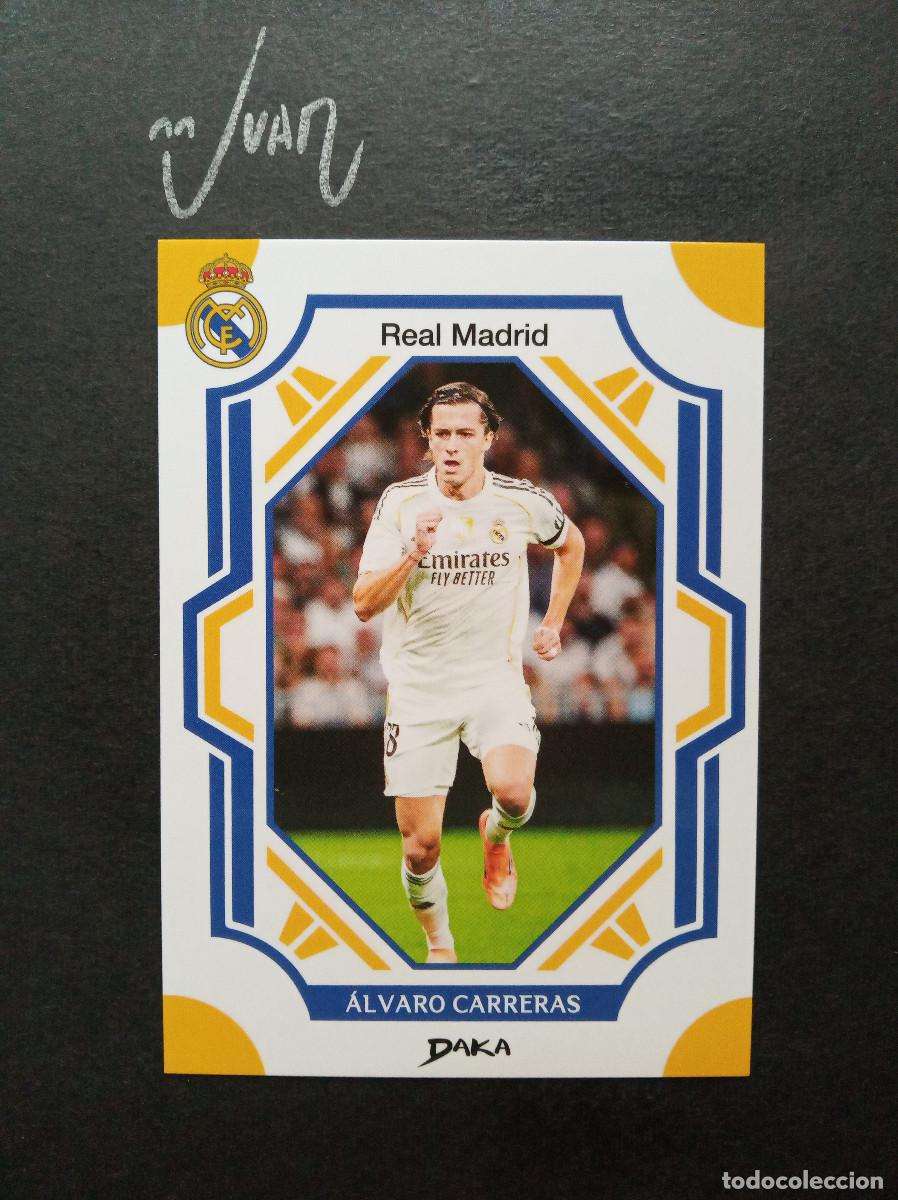 Cromos de f&uacute;tbol: RM 15 B ALVARO CARRERAS REAL MADRID REAL MADRID ESPA&Ntilde;A ⚽ DAKA &reg; TOP AUDIENCE 2025 2026 25 26 NUEVO