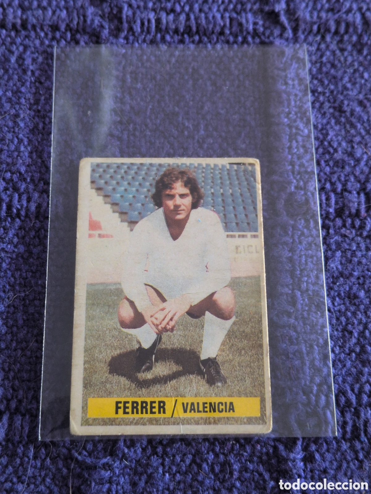 Fu&szlig;ball-Sticker: FICHAJES 8 FERRER VALENCIA 74 75 1974 1975 ESTE CROMO NUNCA PEGADO