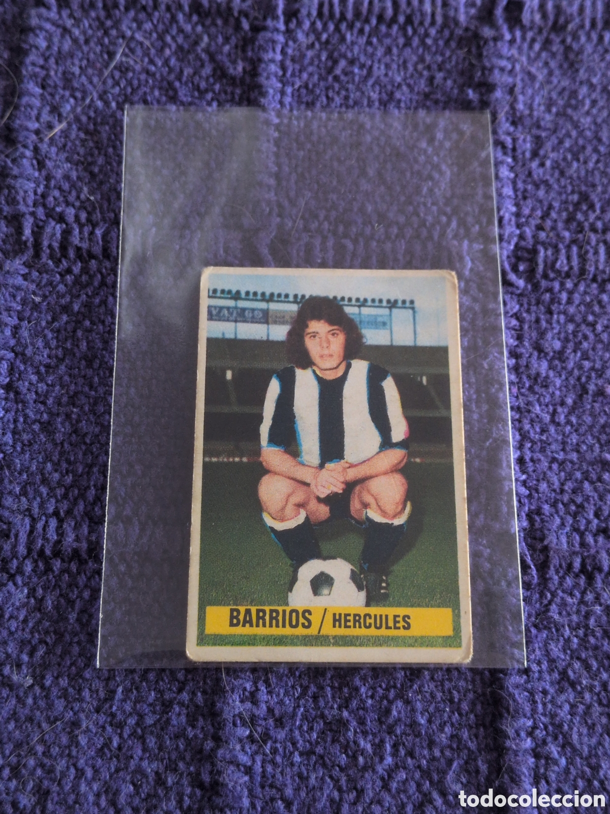 Fu&szlig;ball-Sticker: Este 74 75 barrios h&eacute;rcules 7 fichaje despegado