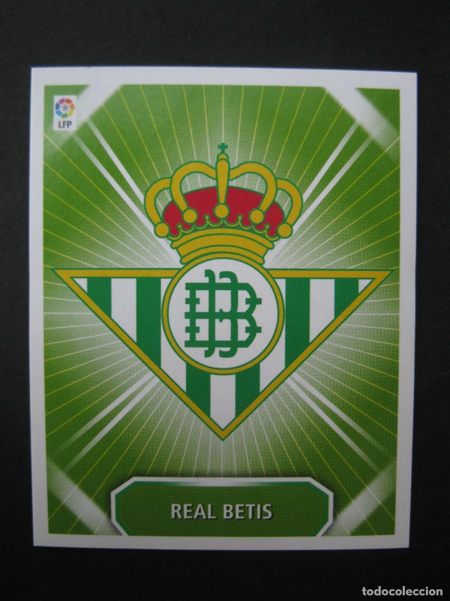 Cromos de f&uacute;tbol: ESCUDO DEL REAL BETIS - CAMPEONATO DE LIGA 08/09 - EDICIONES ESTE - NUNCA PEGADO.