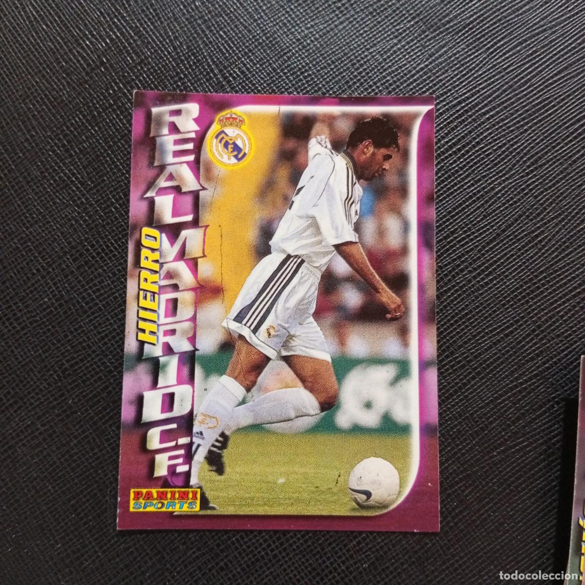 Cromos de f&uacute;tbol: 196 HIERRO REAL MADRID PANINI TRADING CARD 1998 1999 CROMO FUTBOL 98 99 - A166 PG1
