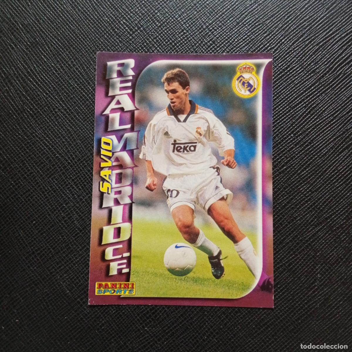 Cromos de f&uacute;tbol: 204 SAVIO REAL MADRID PANINI TRADING CARD 1998 1999 CROMO FUTBOL 98 99 - A166 PG19