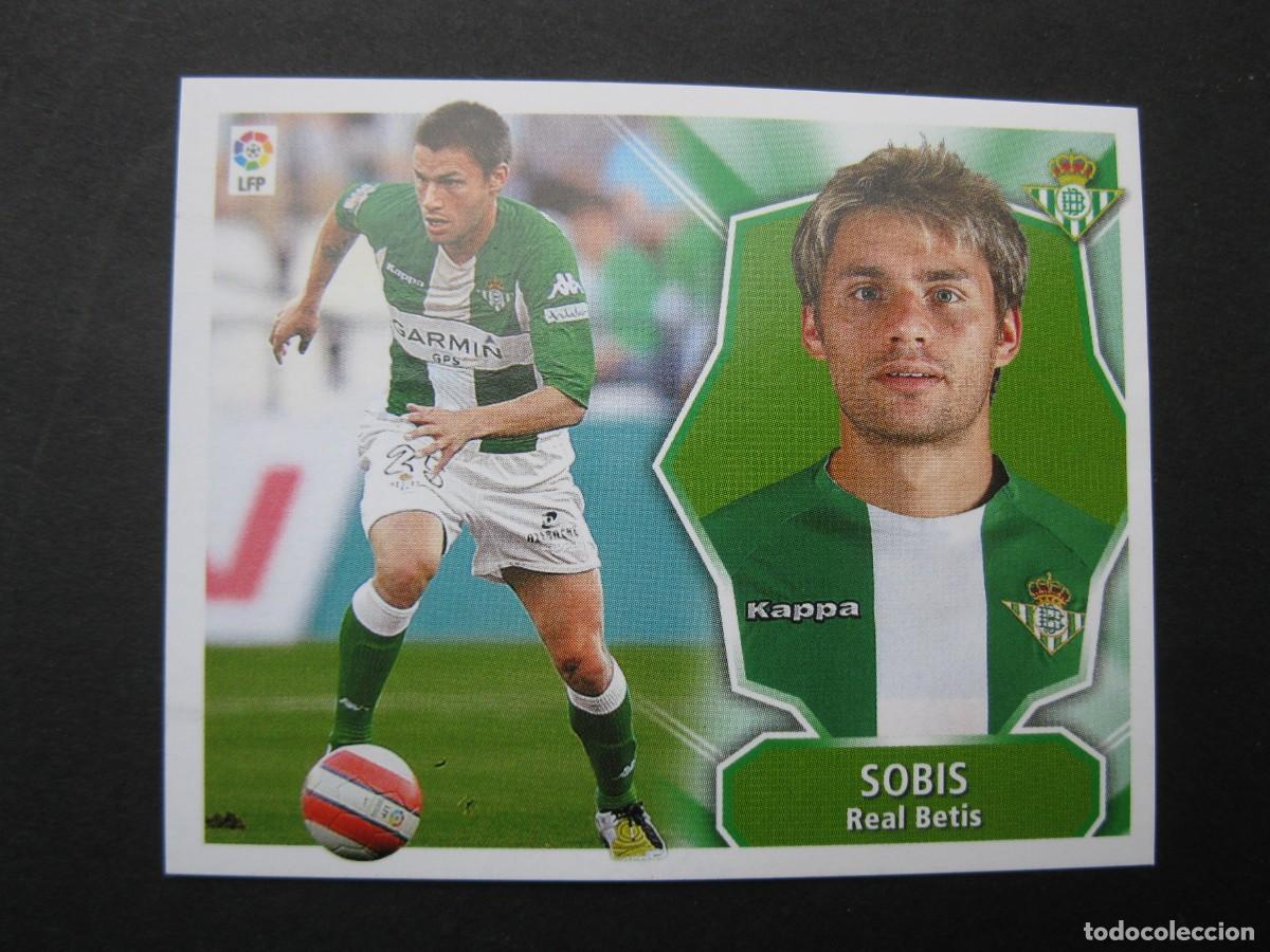 Cromos de f&uacute;tbol: SOBIS (REAL BETIS) - CAMPEONATO DE LIGA 08/09 - EDICIONES ESTE - NUNCA PEGADO.
