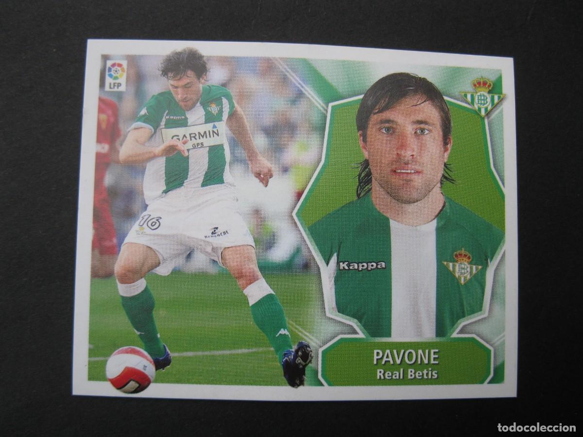 Cromos de f&uacute;tbol: PAVONE (REAL BETIS) - CAMPEONATO DE LIGA 08/09 - EDICIONES ESTE - NUNCA PEGADO.