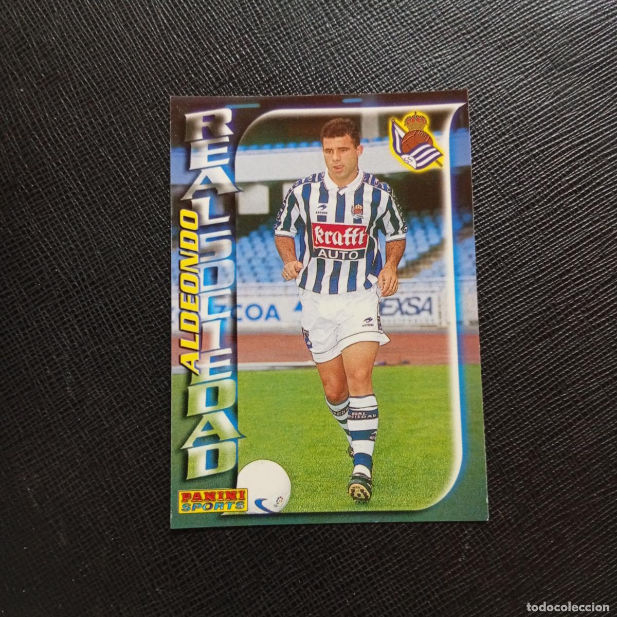Cromos de f&uacute;tbol: 223 ALDEONDO REAL SOCIEDAD PANINI TRADING CARD 1998 1999 CROMO FUTBOL 98 99 - A166 PG163