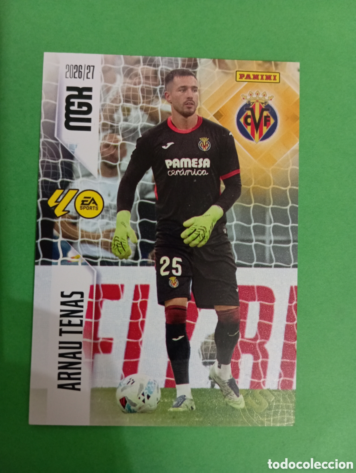 Cromos de f&uacute;tbol: Arnau Tenas Villarreal n&deg;363 / PANINI MEGACRACKS 2026/2027