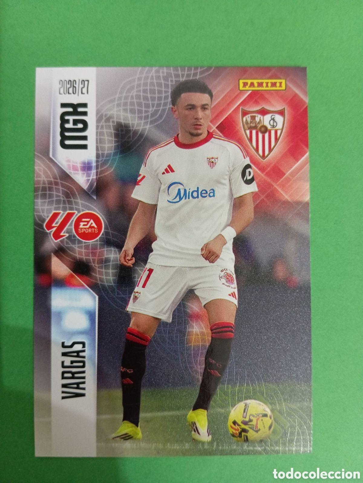 Cromos de f&uacute;tbol: Vargas Sevilla n&deg;337 / PANINI MEGACRACKS 2026/2027