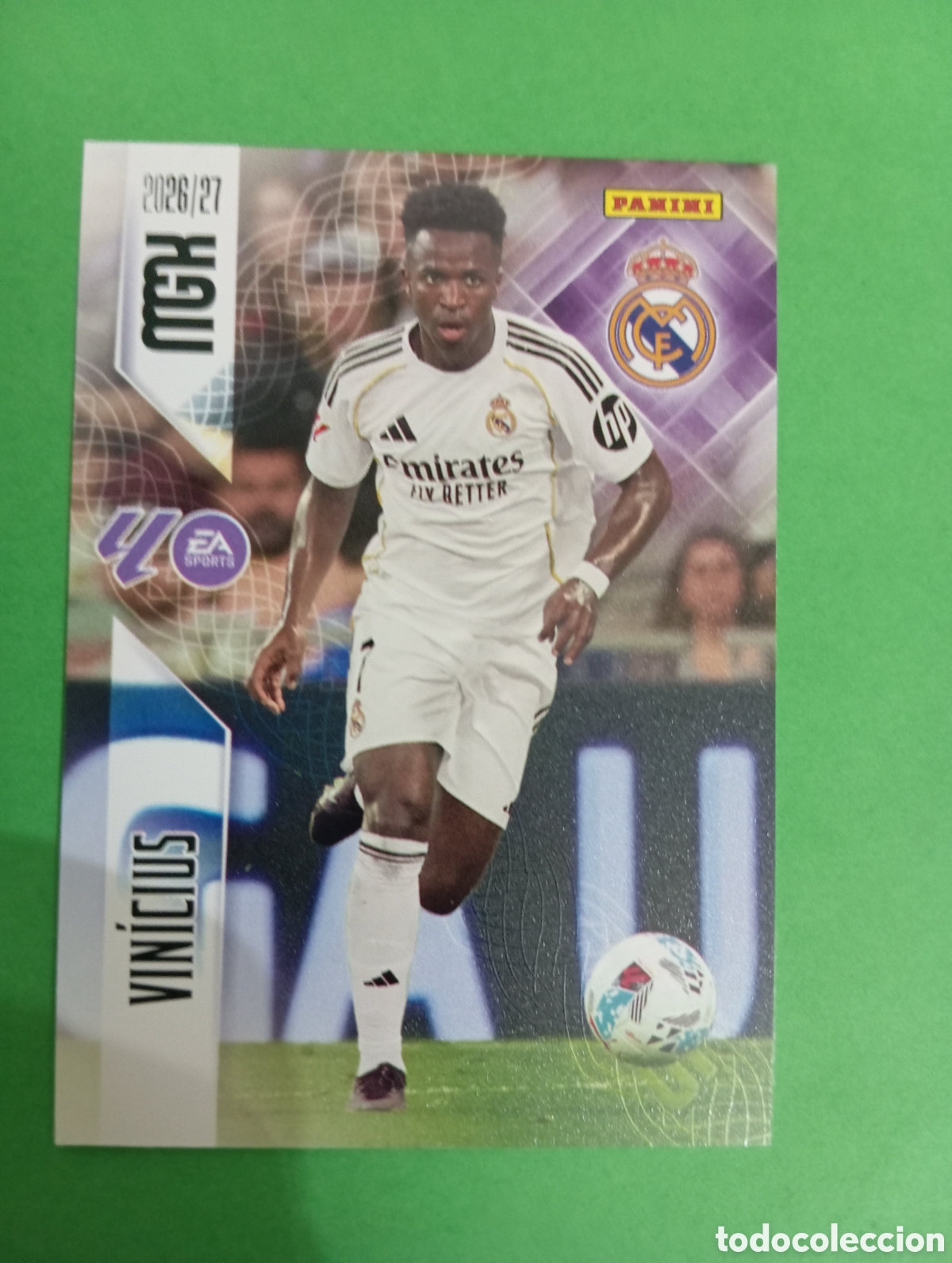 Cromos de f&uacute;tbol: Vinicius Real Madrid n&deg;234 / PANINI MEGACRACKS 2026/2027