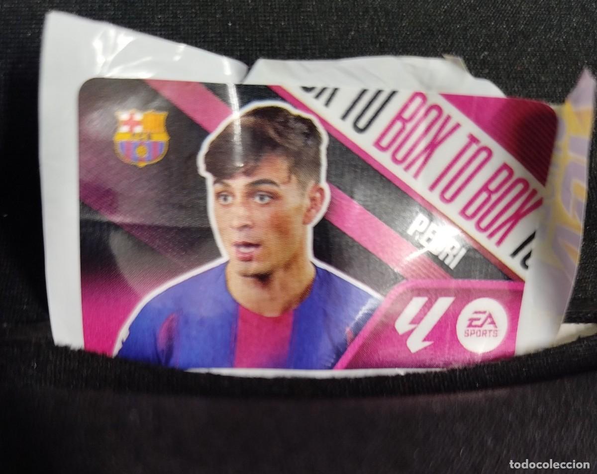 Cromos de f&uacute;tbol: Etiqueta Chicle Pedri Box to Box Liga Este 26/27