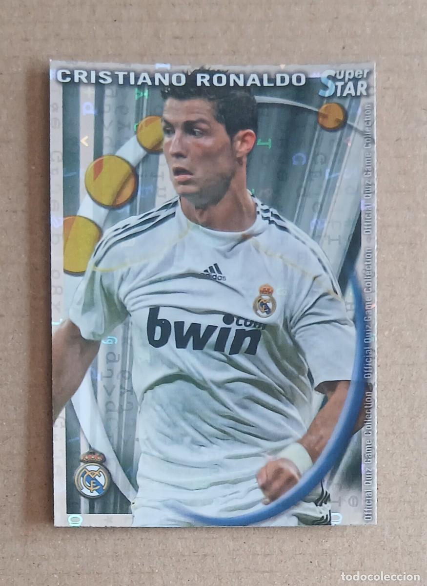 Fu&szlig;ball-Sticker: CROMO n&ordm; 52 CRISTIANO RONALDO REAL MADRID SUPER STAR VERSI&Oacute;N LETRAS MUNDICROMO 2010-2011. Nuevo.