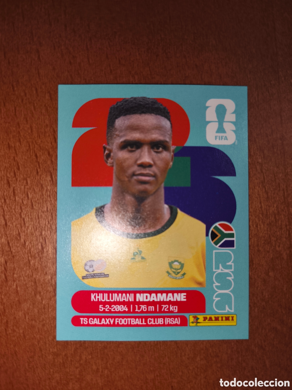 Cromos de f&uacute;tbol: RSA7 Khulumani Ndamane RSA 7 Fifa World Cup 2026 Sud&aacute;frica
