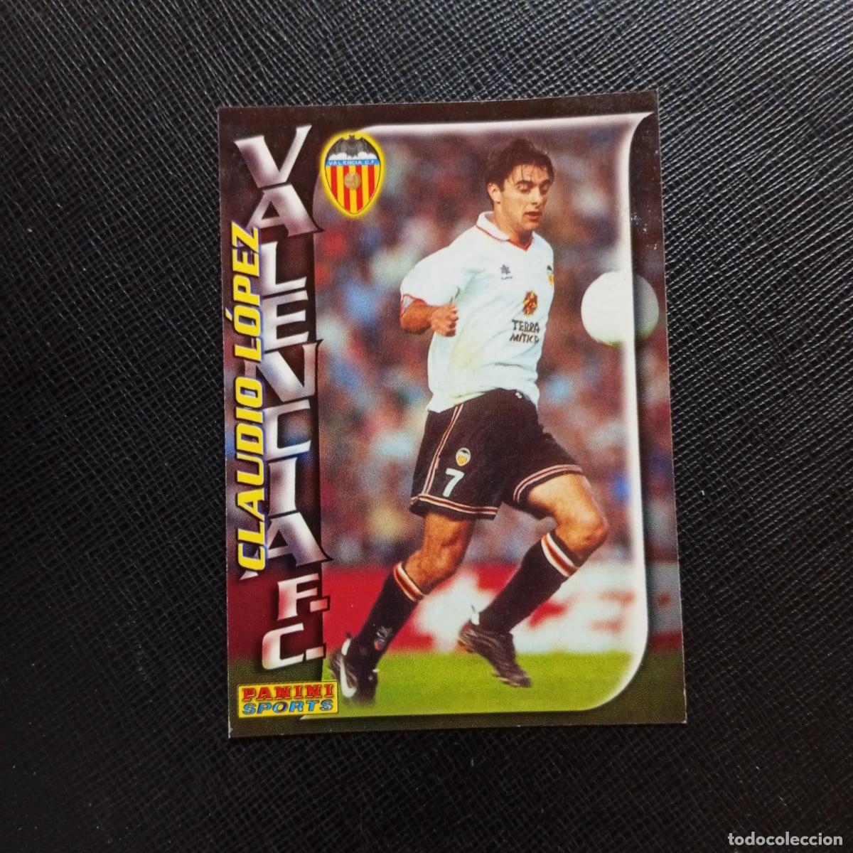 Cromos de f&uacute;tbol: 271 CLAUDIO LOPEZ VALENCIA PANINI TRADING CARD 1998 1999 CROMO FUTBOL 98 99 - A166 PG505