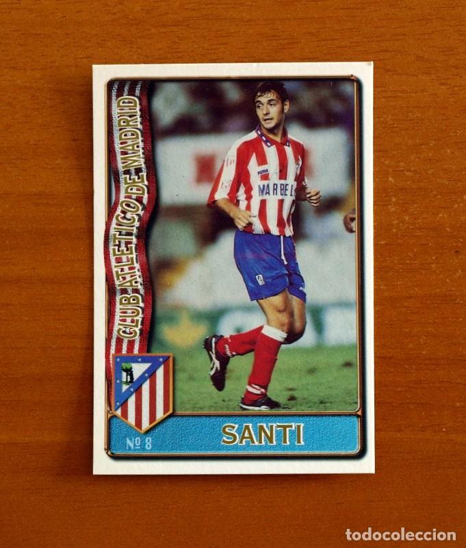 Cromos de f&uacute;tbol: Atl&eacute;tico Madrid -N&ordm; 8 Santi -Mundicromo Las Fichas de la Liga de F&uacute;tbol 1996-1997-96-97