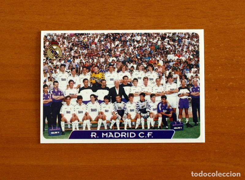 Cromos de f&uacute;tbol: Real Madrid - N&ordm; 1 Plantilla-Equipo - Las Fichas de la Liga 95-96-1995-1996 - Mundicromo Sport