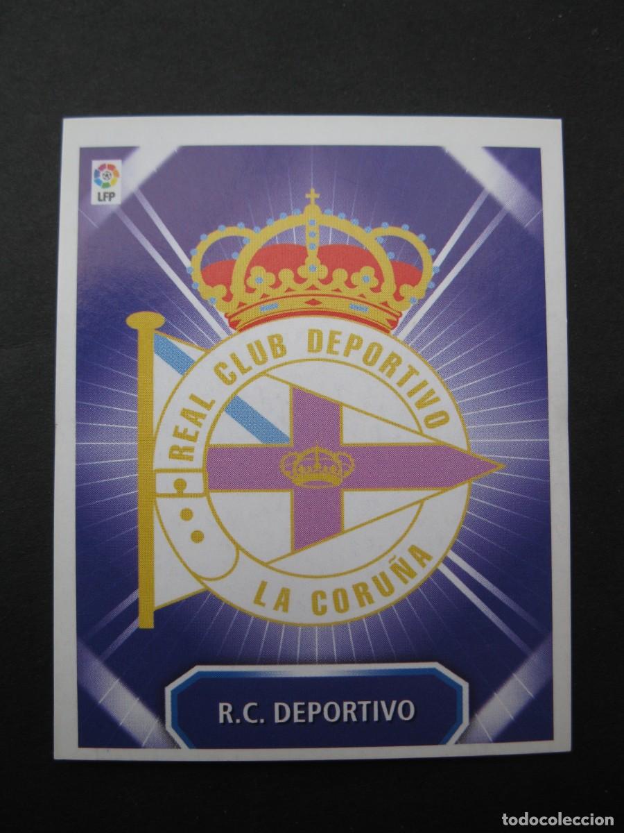 Cromos de f&uacute;tbol: ESCUDO DEL R.C. DEPORTIVO - CAMPEONATO DE LIGA 08/09 - EDICIONES ESTE - NUNCA PEGADO.