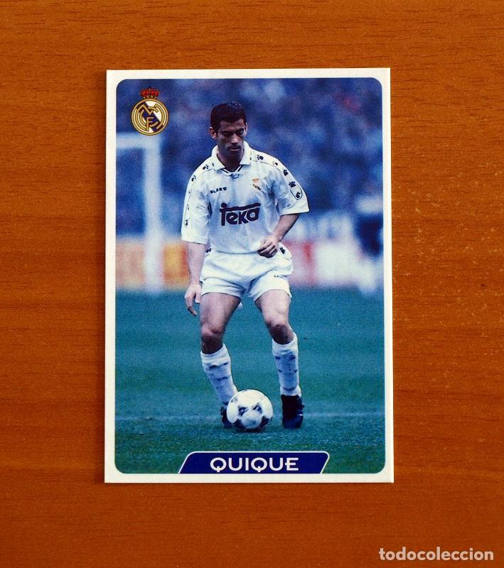 Cromos de f&uacute;tbol: Real Madrid - N&ordm; 9 Quique - Las Fichas de la Liga 95-96-1995-1996 -Mundicromo Sport