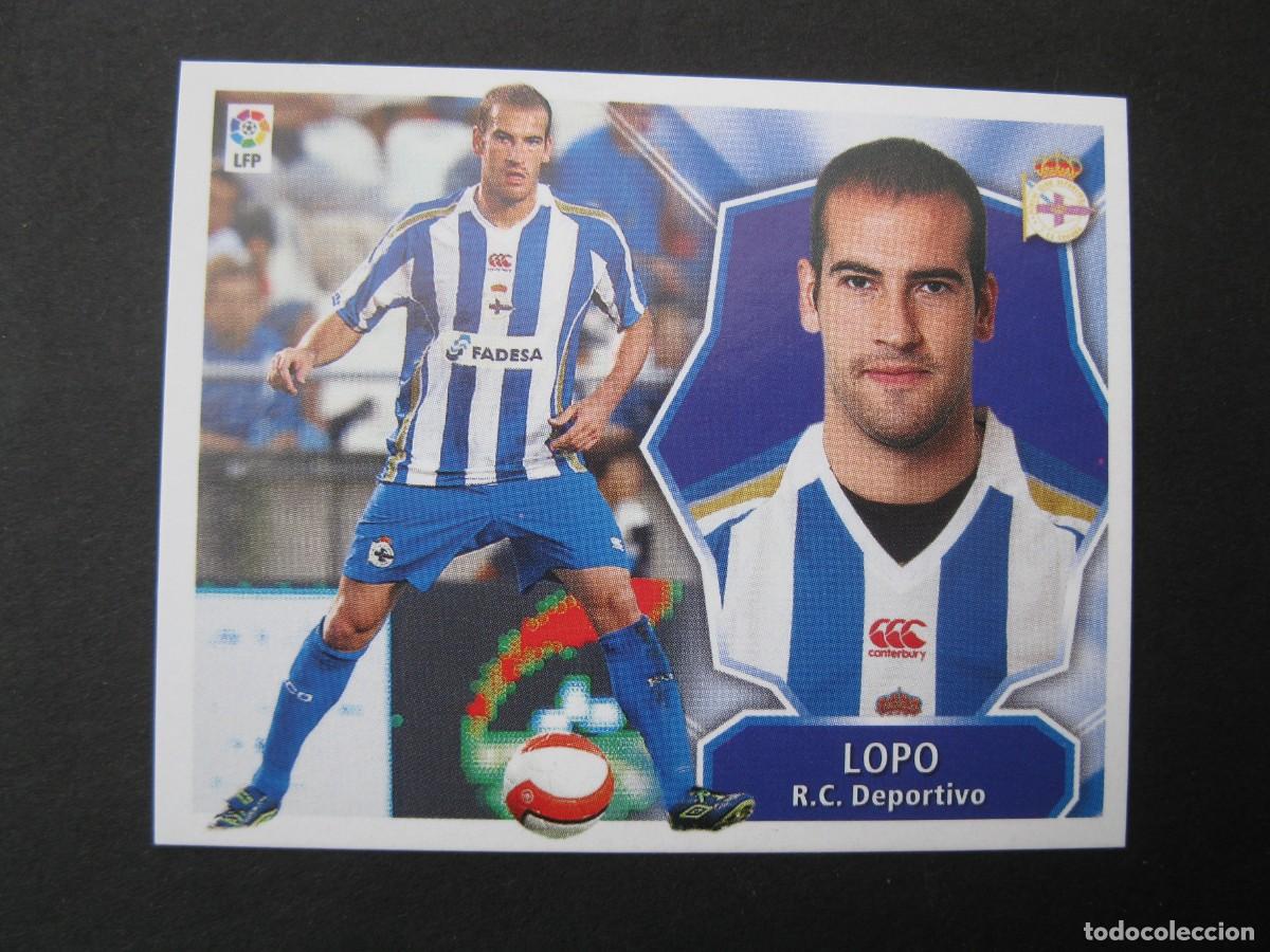 Cromos de f&uacute;tbol: LOPO (R.C. DEPORTIVO) - CAMPEONATO DE LIGA 08/09 - EDICIONES ESTE - NUNCA PEGADO.