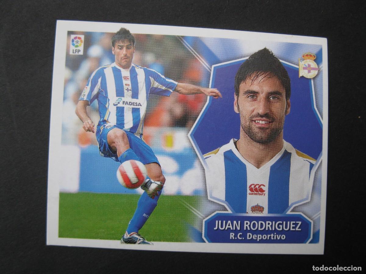 Cromos de f&uacute;tbol: JUAN RODRIGUEZ (R.C. DEPORTIVO) - CAMPEONATO DE LIGA 08/09 - EDICIONES ESTE - NUNCA PEGADO.