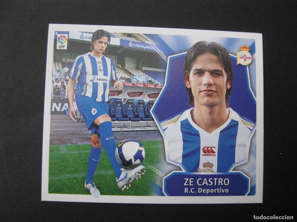 Cromos de f&uacute;tbol: ZE CASTRO (R.C. DEPORTIVO) - CAMPEONATO DE LIGA 08/09 - EDICIONES ESTE - NUNCA PEGADO.