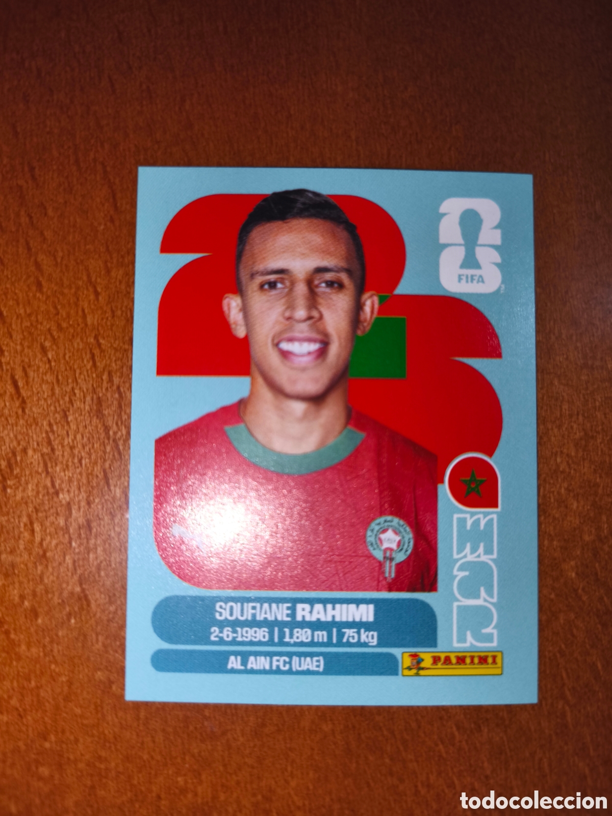 Cromos de f&uacute;tbol: MAR18 Soufiane Rahimi MAR 18 Fifa World Cup 2026 Marruecos