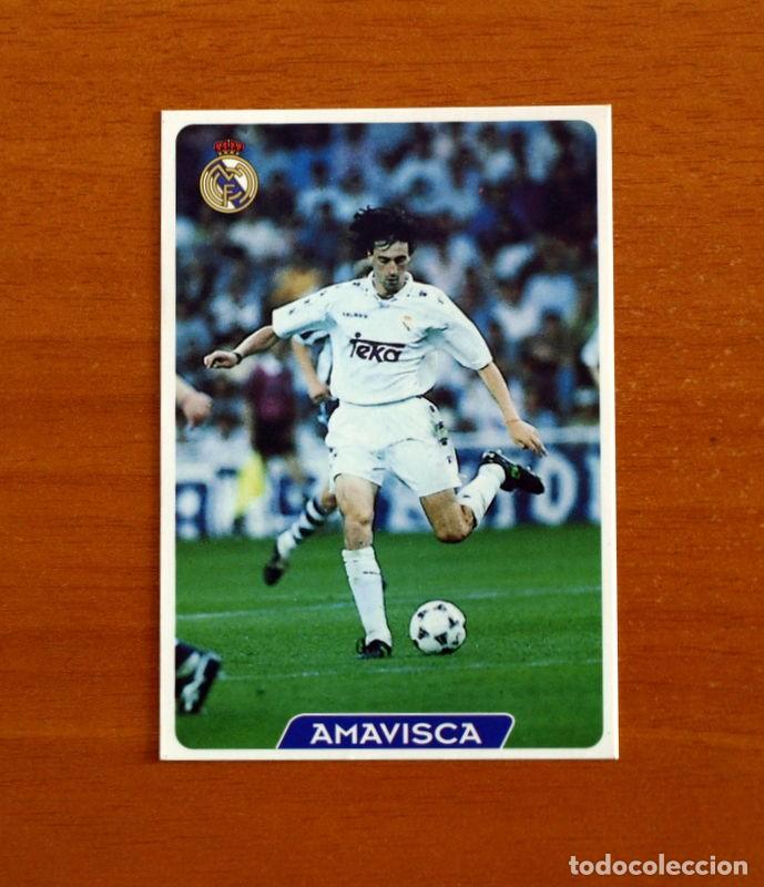 Cromos de f&uacute;tbol: Real Madrid - N&ordm; 18 Amavisca - Las Fichas de la Liga 95-96-1995-1996 -Mundicromo Sport