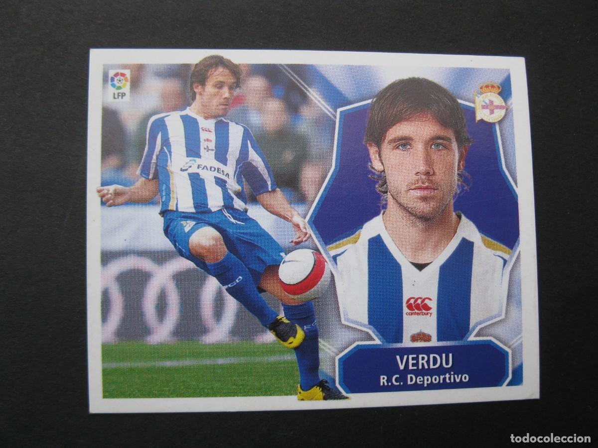 Cromos de f&uacute;tbol: VERD&Uacute; (R.C. DEPORTIVO) - CAMPEONATO DE LIGA 08/09 - EDICIONES ESTE - NUNCA PEGADO.