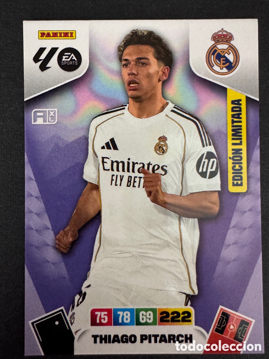 Cromos de f&uacute;tbol: Thiago Pitarch Edici&oacute;n Limitada Adrenalyn 2025/26