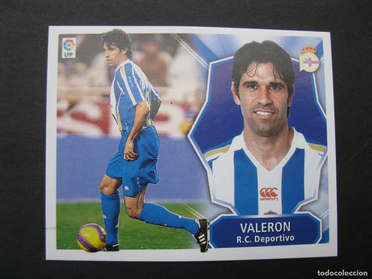 Football Stickers: VALERON (R.C. DEPORTIVO) - CAMPEONATO DE LIGA 08/09 - EDICIONES ESTE - NUNCA PEGADO.