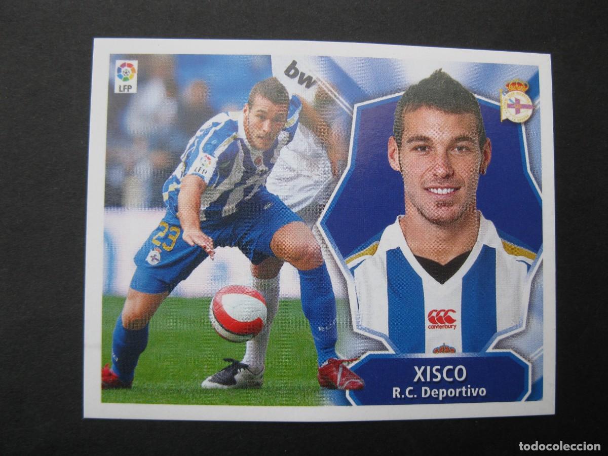 Football Stickers: XISCO (R.C. DEPORTIVO) - CAMPEONATO DE LIGA 08/09 - EDICIONES ESTE - NUNCA PEGADO.