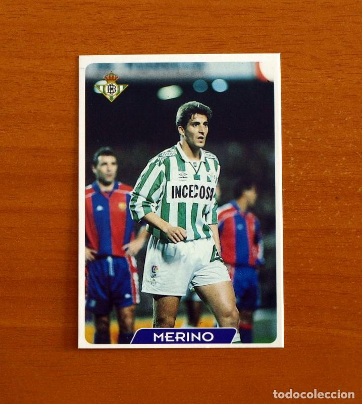 Cromos de f&uacute;tbol: Real Betis -N&ordm; 49 Merino -Las Fichas de la Liga 95-96-1995-1996 -Mundicromo Sport