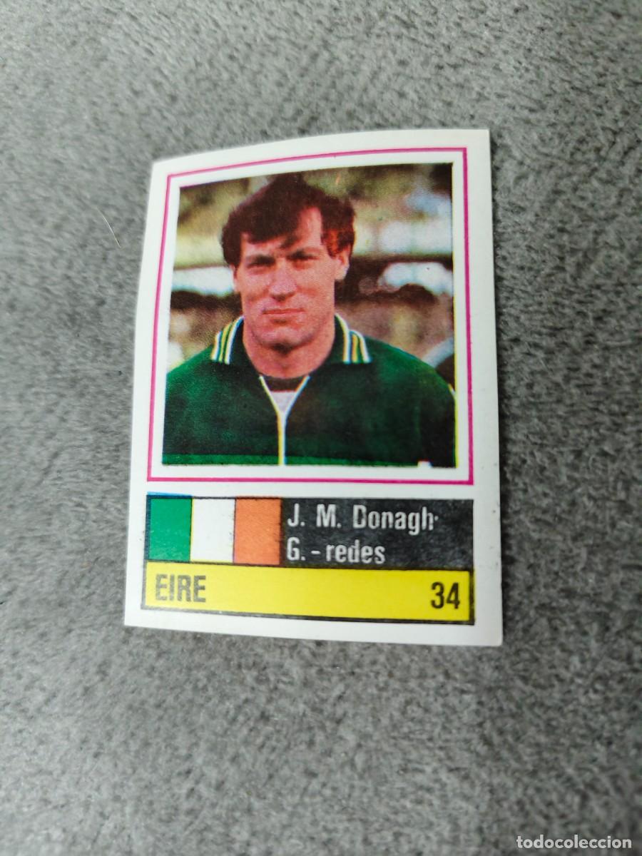 Cartes &agrave; collectionner de Football: 34. J. DONAGH (IRELAND) J. DONAGHY SORCACIUS EURO 1984 IRLANDA EUROCOPA FRANCIA 84 SIN PEGAR AAX