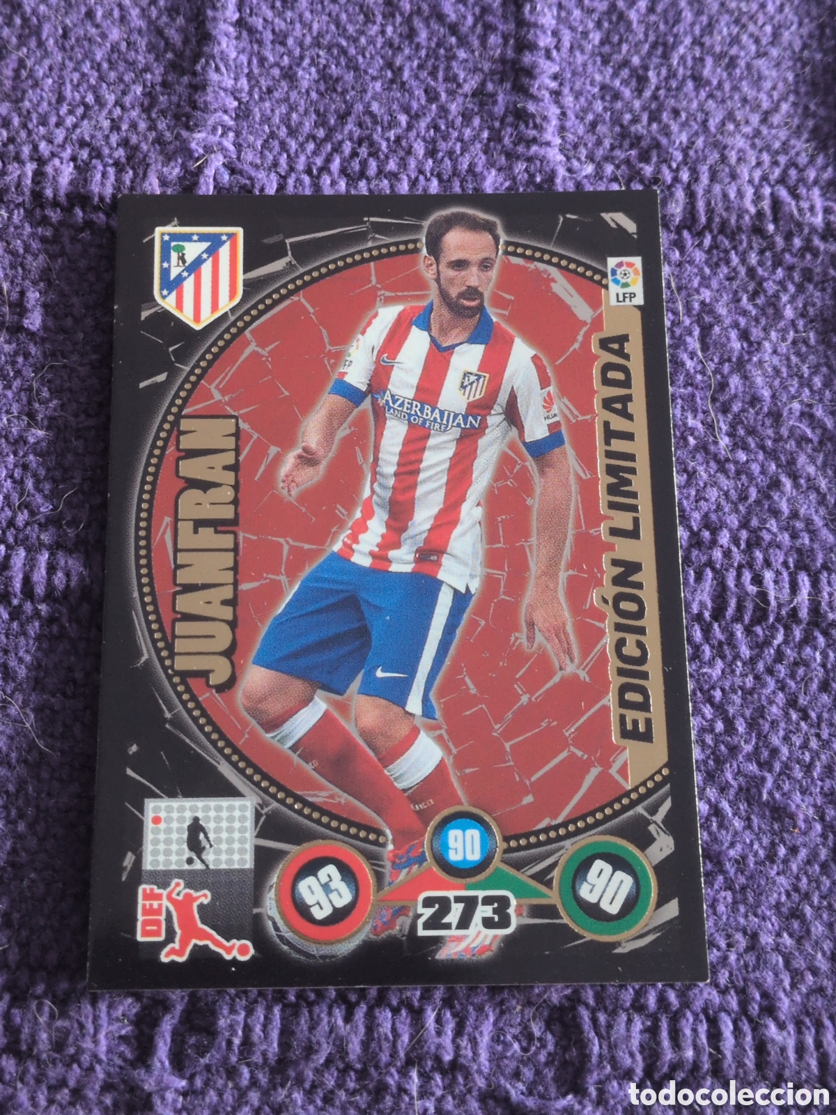 Football Stickers: JUANFRAN EDICION LIMITADA AT ATLETICO DE MADRID ADRENALYN XL LIGA BBVA 2014 2015 14 15