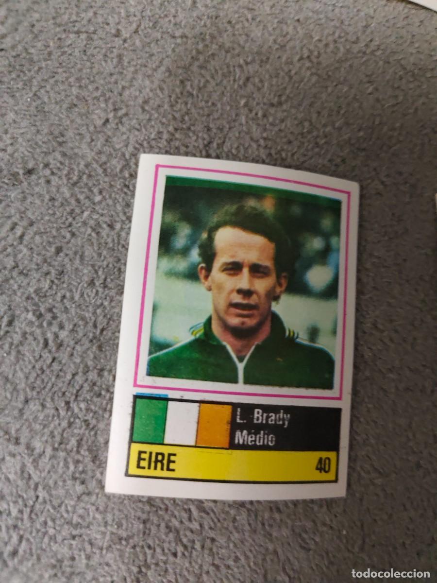 Cartes &agrave; collectionner de Football: 40. L. BRADY (IRELAND) SORCACIUS EURO 1984 IRLANDA EUROCOPA FRANCIA 84 SIN PEGAR AAX