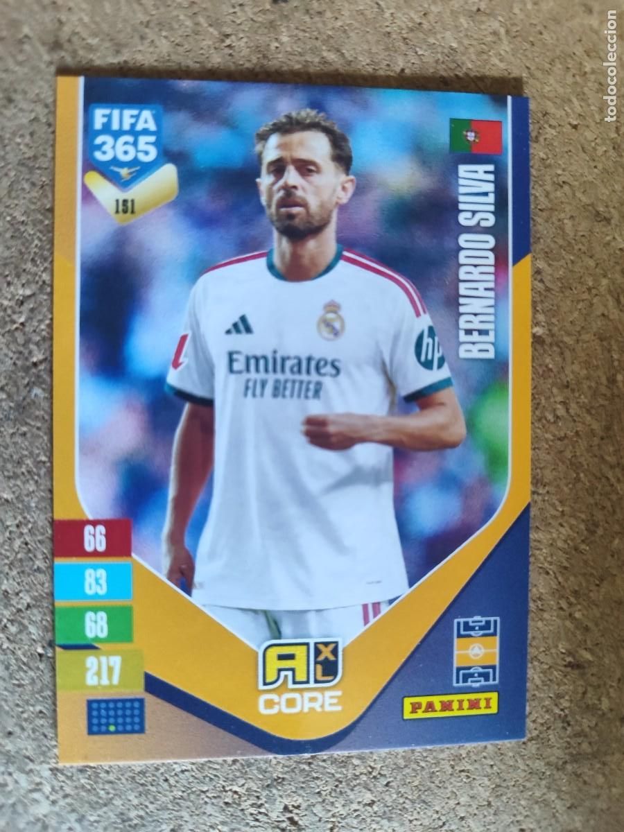 Figurine di Calcio: ADRENALYN FIFA 365 2027 CARD CORE BERNARDO SILVA REAL MADRID # 151 PANINI