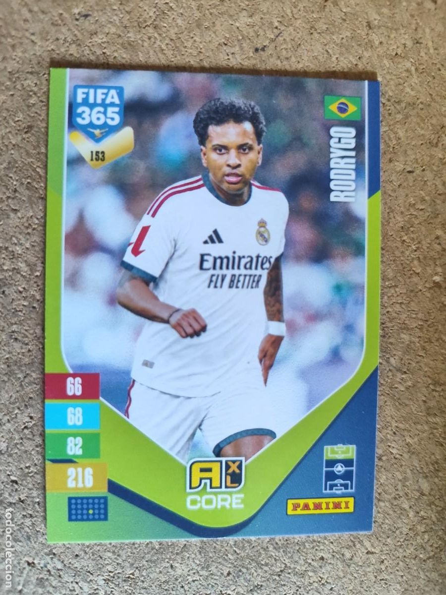 Figurine di Calcio: ADRENALYN FIFA 365 2027 CARD CORE RODRYGO REAL MADRID # 153 PANINI
